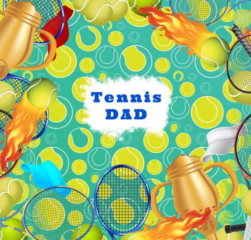 Tennis Dad Tumbler - Image 2