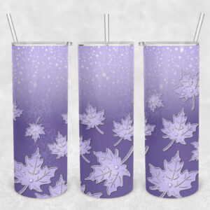 Purple Leaf Tumbler