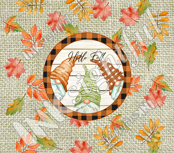 “Hello Fall” 20oz Gnome Tumbler