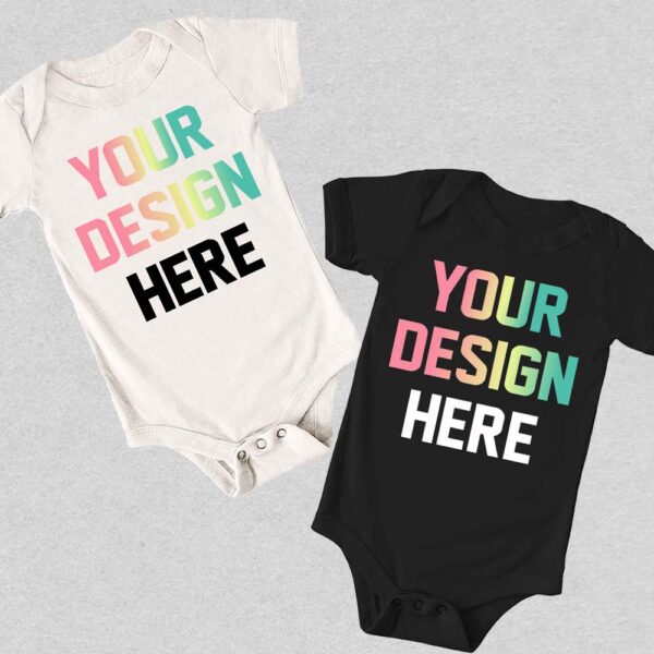 onesie-both.jpg Customized Infant Bodysuit - Upload Your Own Design